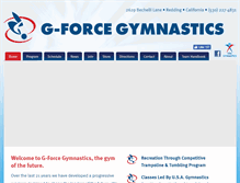Tablet Screenshot of g-forcegymnastics.com